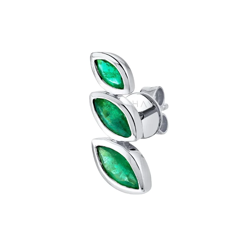 White Gold/Emerald