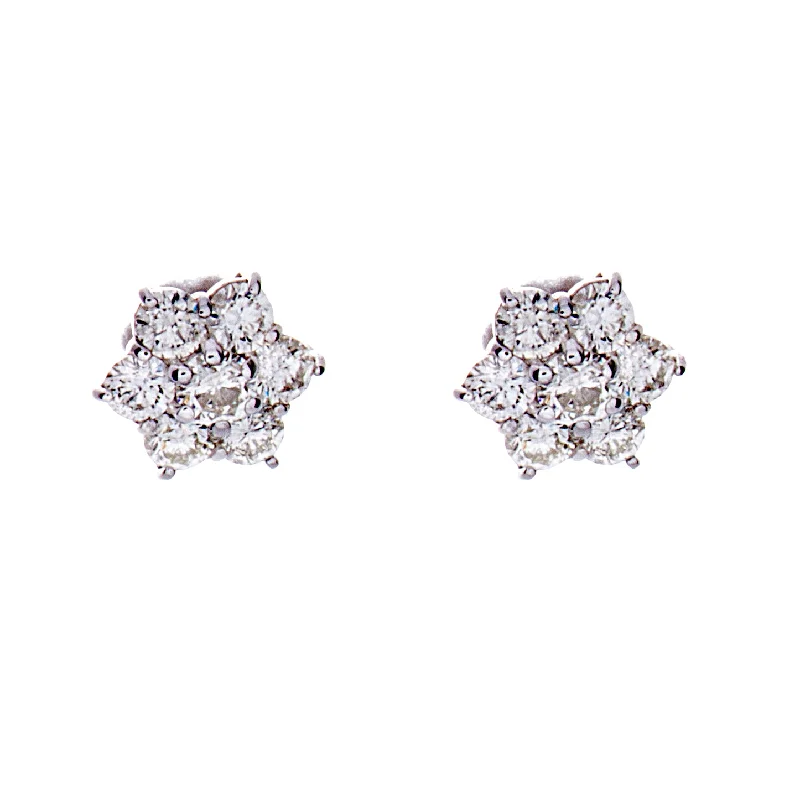 Art deco earrings for women -Diamond Earrings EC100-1W