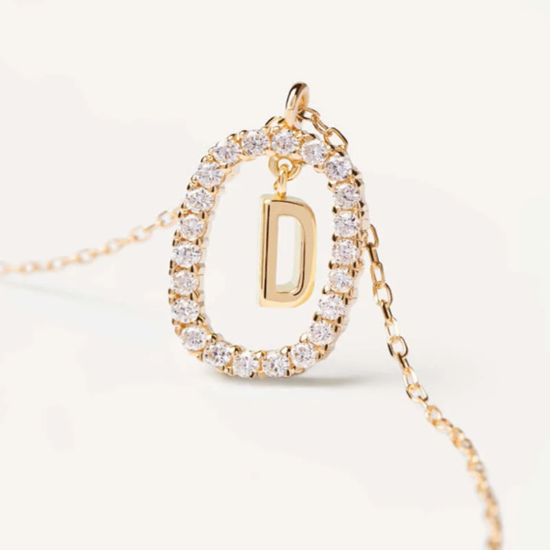 18K Gold Letter D