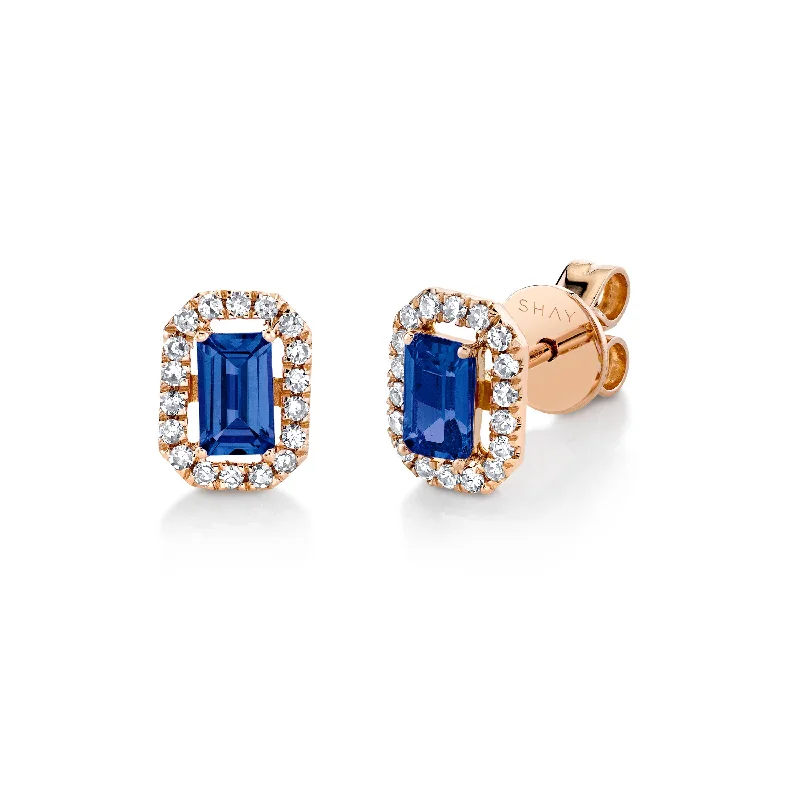 Rose Gold/Blue Sapphire