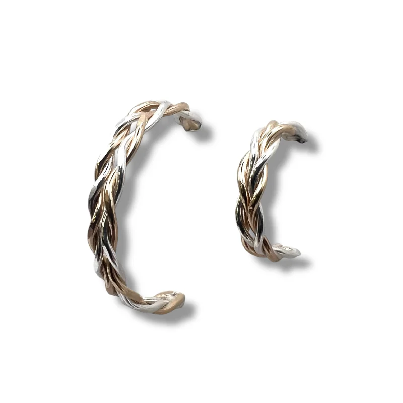 Chic earrings for women -2334 - Double Twist Posts