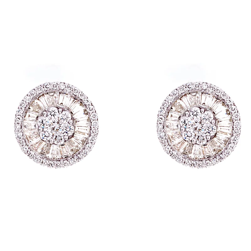 Modern earrings for women -Diamond Earrings - EDB2779