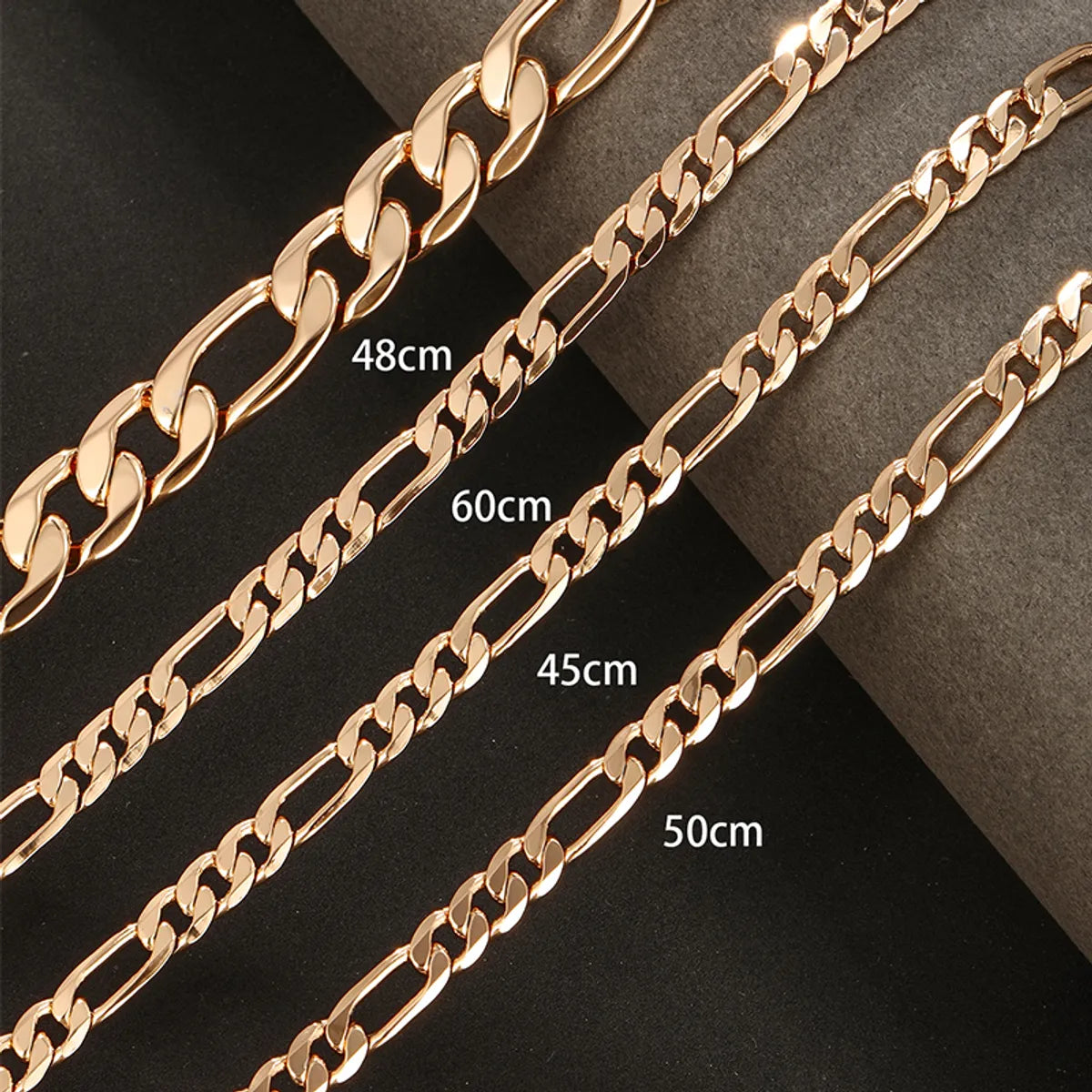 Adjustable chain necklaces for women -Hip-Hop Xuping Solid Color Copper Alloy Plating 18k Gold Plated Men'S Necklace