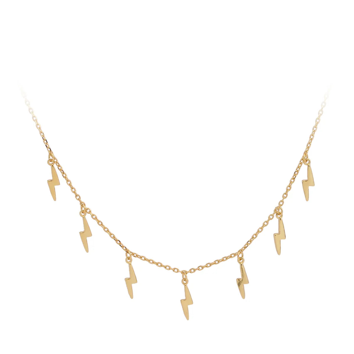 Layered gold necklaces for women -Simple Style Solid Color Sterling Silver Plating Gold Plated Necklace