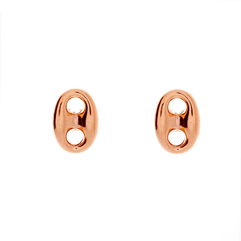 Fine diamond earrings for women -Puffed Mariner Earrings 10mm