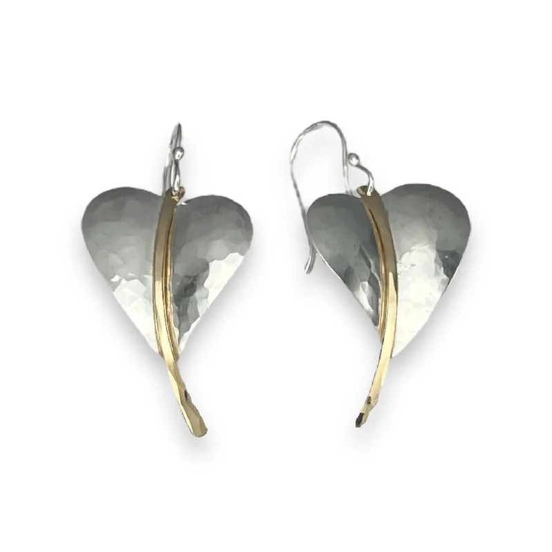 Boho earrings for women -2239 - Heart Throb Dangles