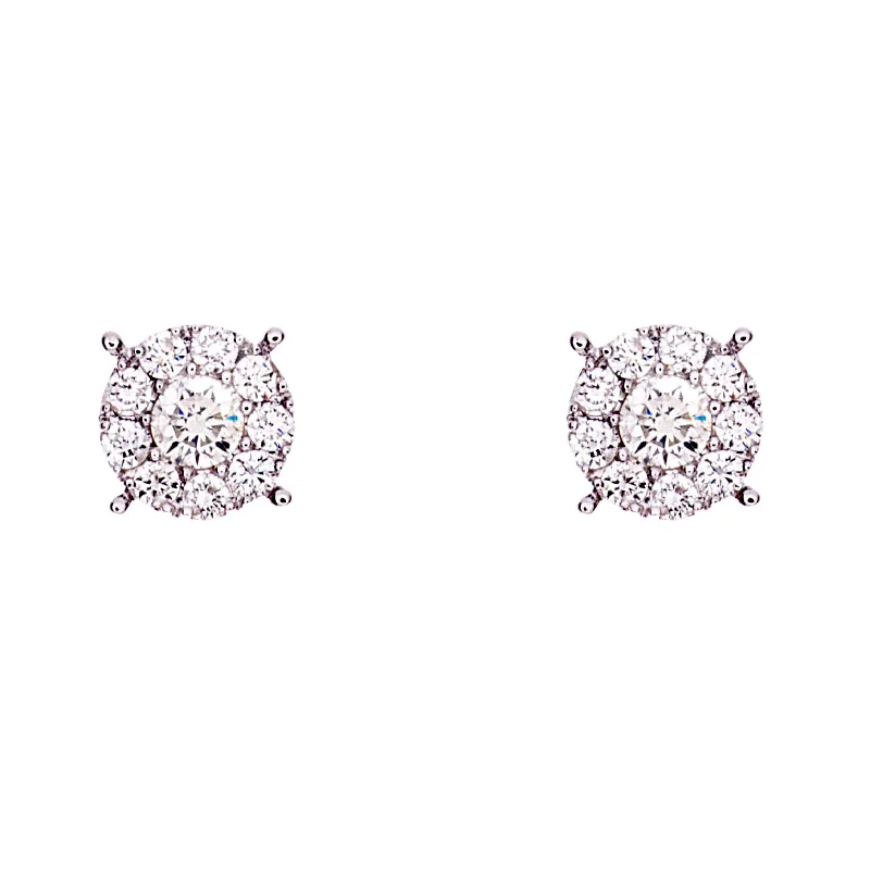 Elegant hoop earrings for women -Diamond Earrings - EED4438