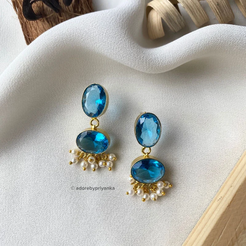 Gold earrings for women -Glossy Marina Earrings