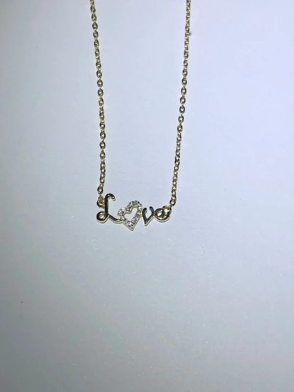 Custom necklaces for women -Wholesale Simple Style Letter Sterling Silver 14k Gold Plated Zircon Necklace