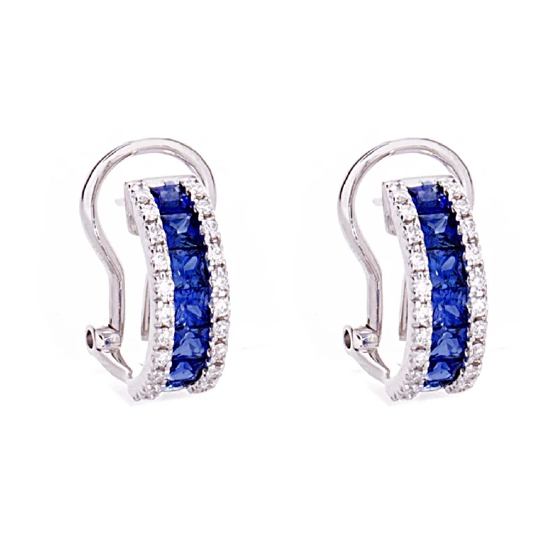 Birthstone earrings for women -Sapphire Earrings