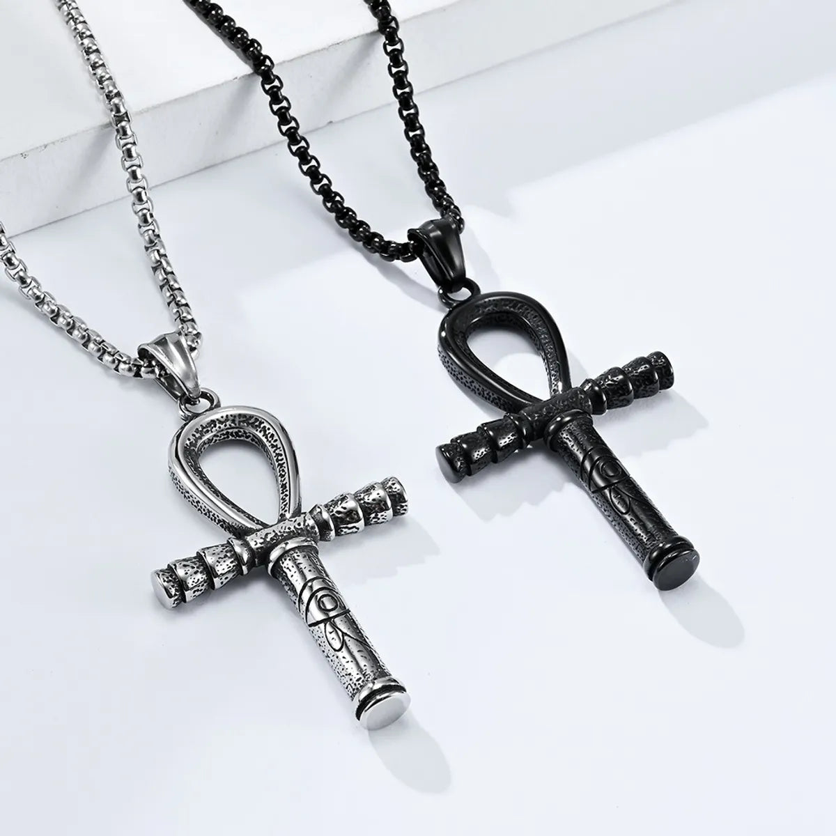 Fashionable necklaces for women -Hip-Hop Retro Houndstooth 304 Stainless Steel Plating 18K Gold Plated Men'S Pendant Necklace