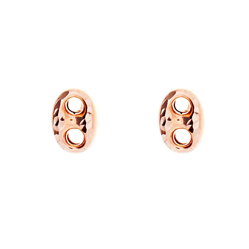 Chic earrings for women -Puffed Mariner DC Earrings 8mm