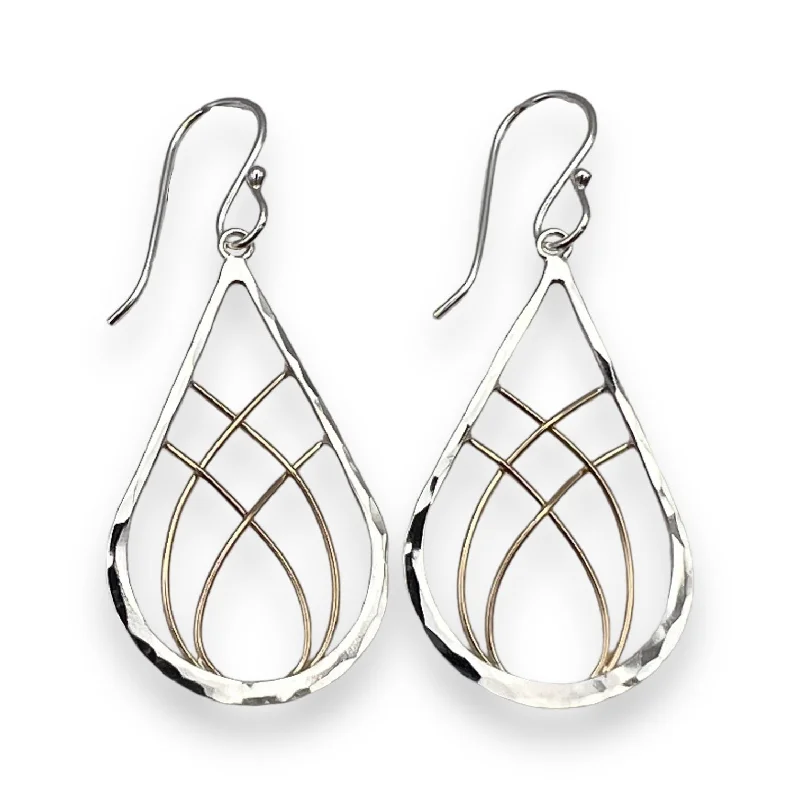 Drop hoop earrings for women -2064 - Encompassing Drop Dangle