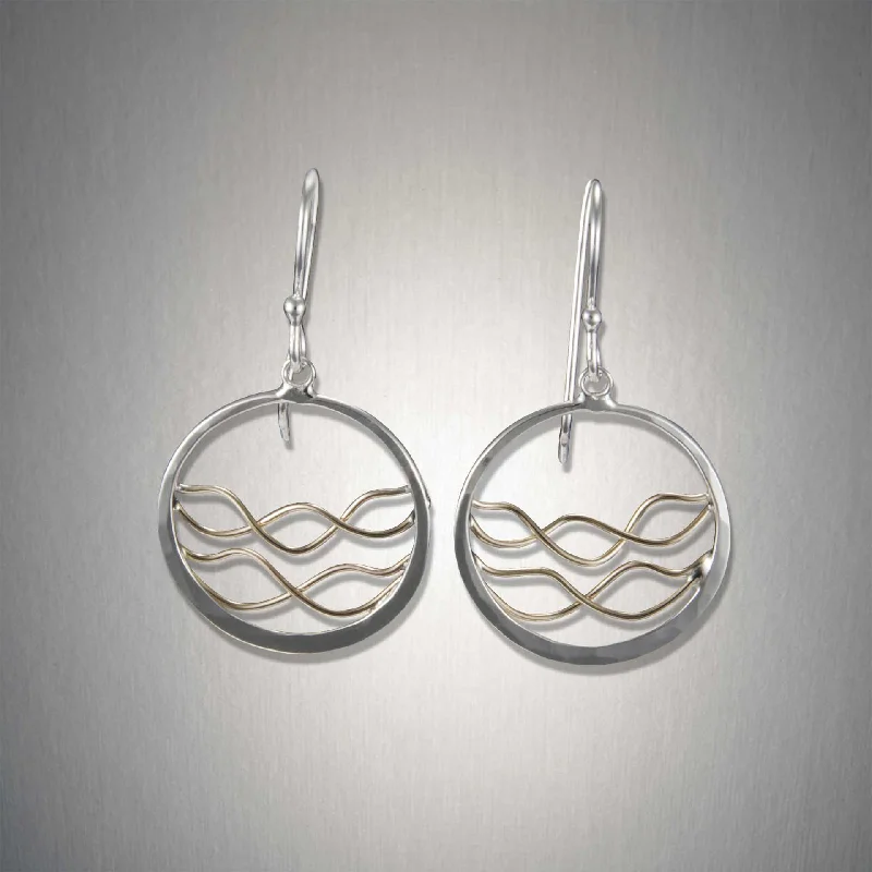 Silver drop earrings for women -2964 - Earth's Tides Dangles