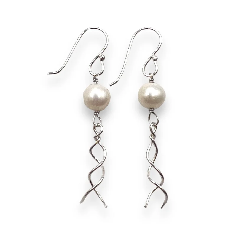 Designer hoop earrings for women -238 - Moon Jelly Pearl Earrings