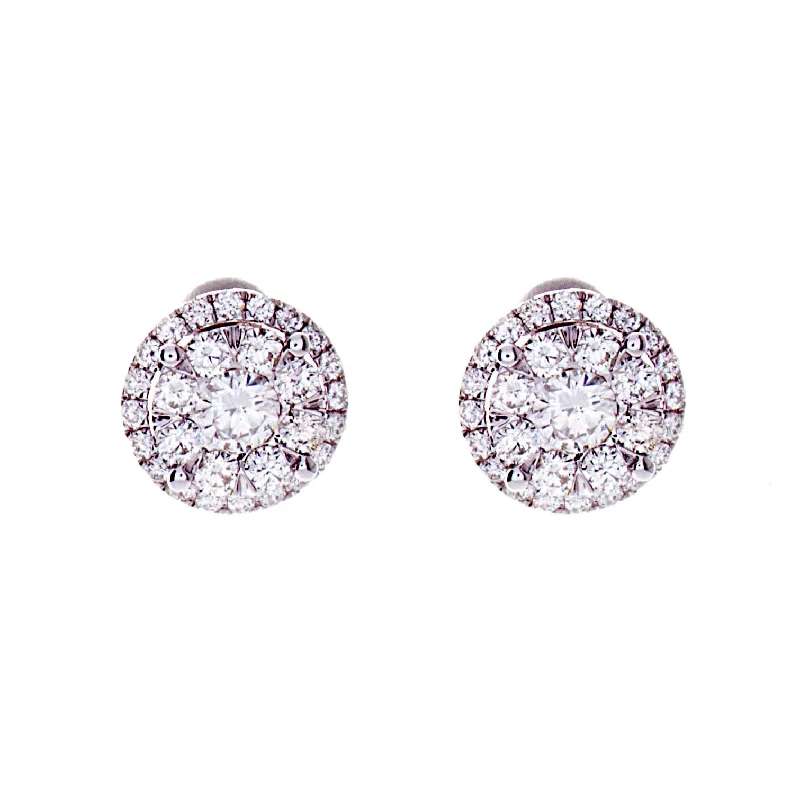 Rose gold earrings for women -Diamond Earrings