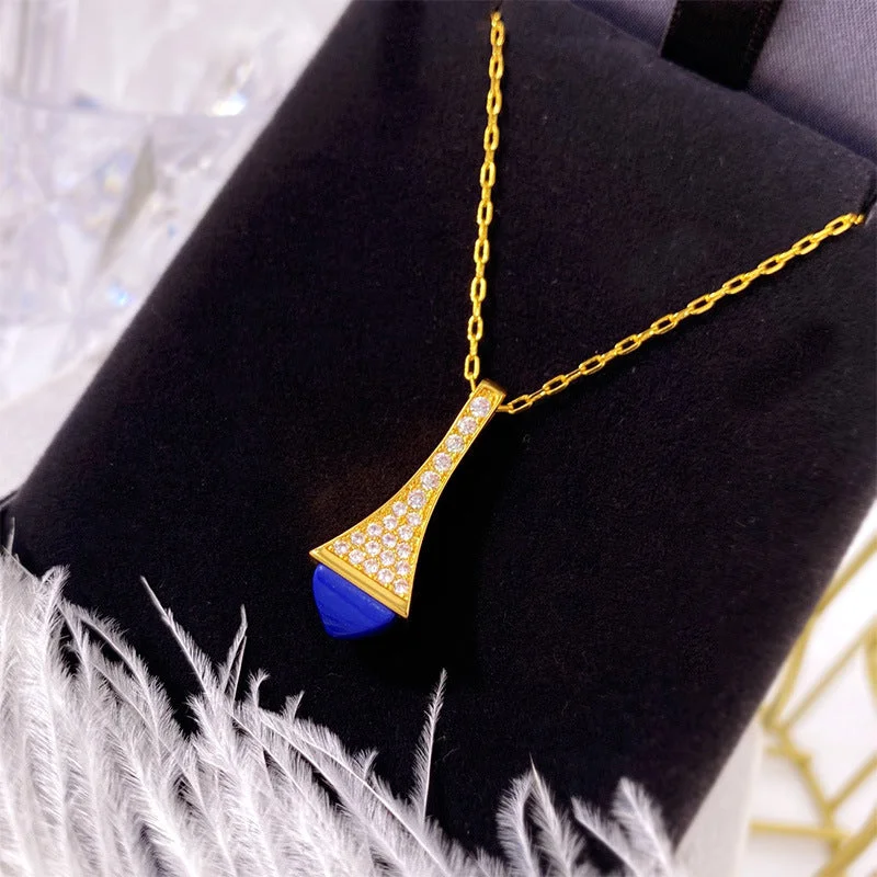 Gold Blue (Necklace)