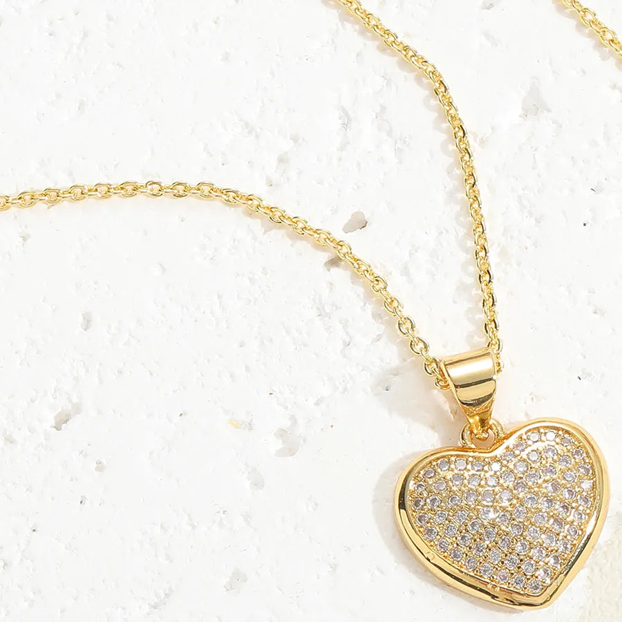 Loving Heart Zircon Necklace