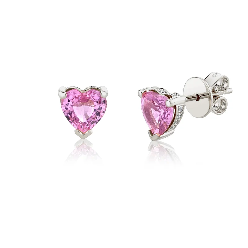 White Gold/Pink Sapphire