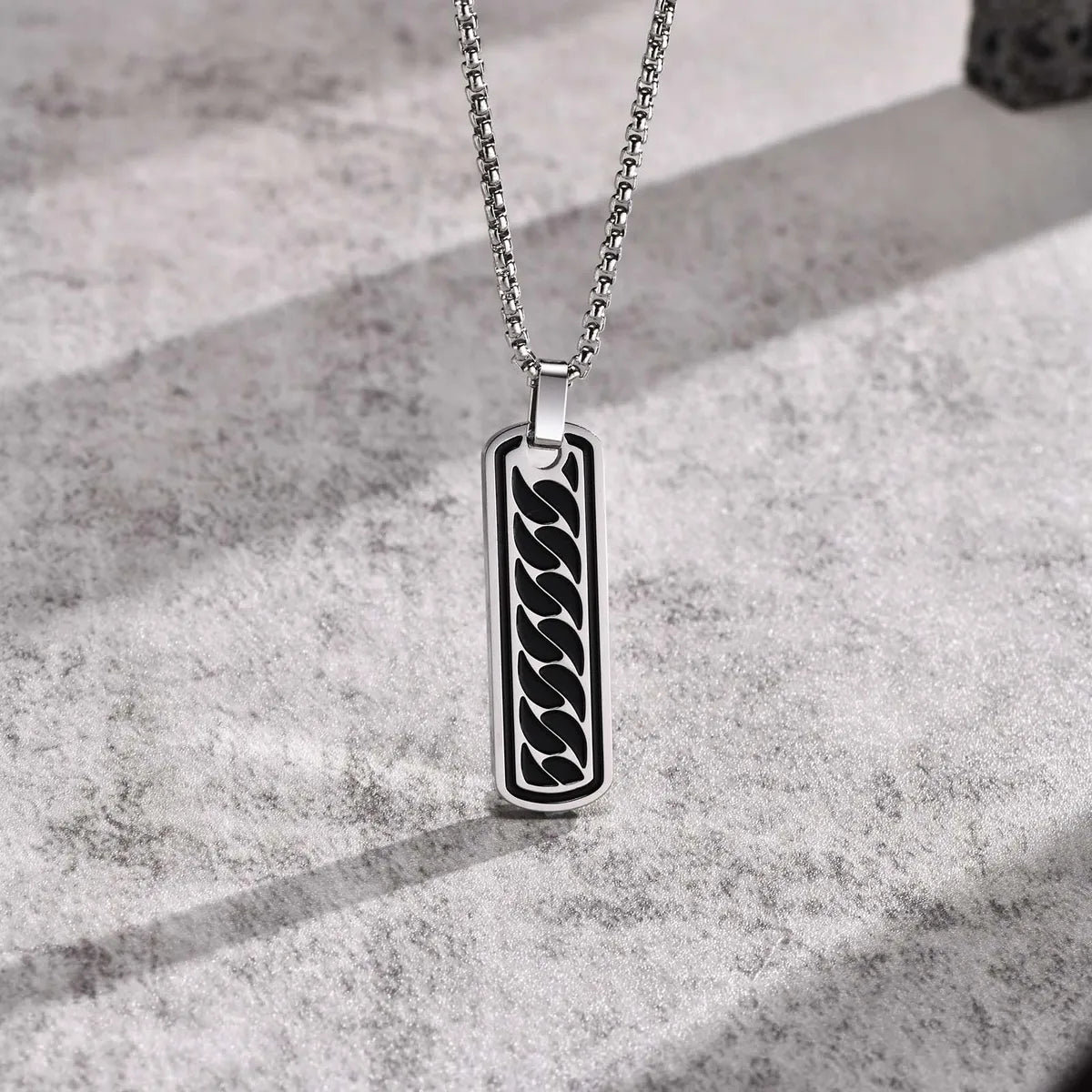 Dainty necklaces for women -Hip-Hop Chains Print 304 Stainless Steel Enamel Men'S