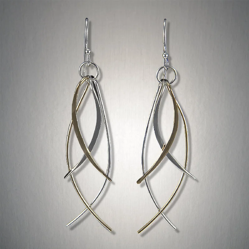 Unique earrings for women -2031 - Dangling Fish Earring