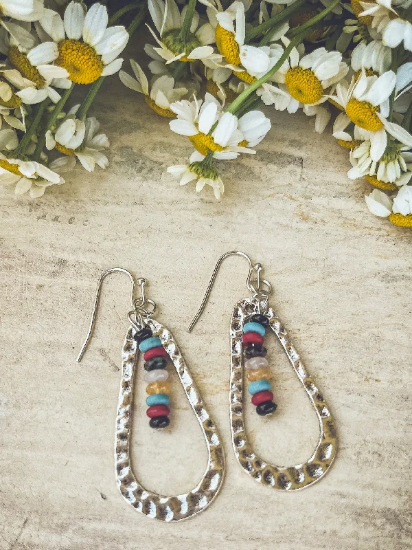 Multi-color earrings for women -Beautiful Gypsy Bead Earrings