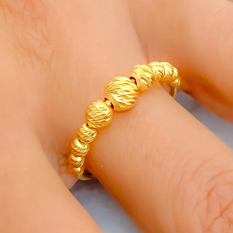 Floral rings for women -Everyday Lovely 21k Gold Ring