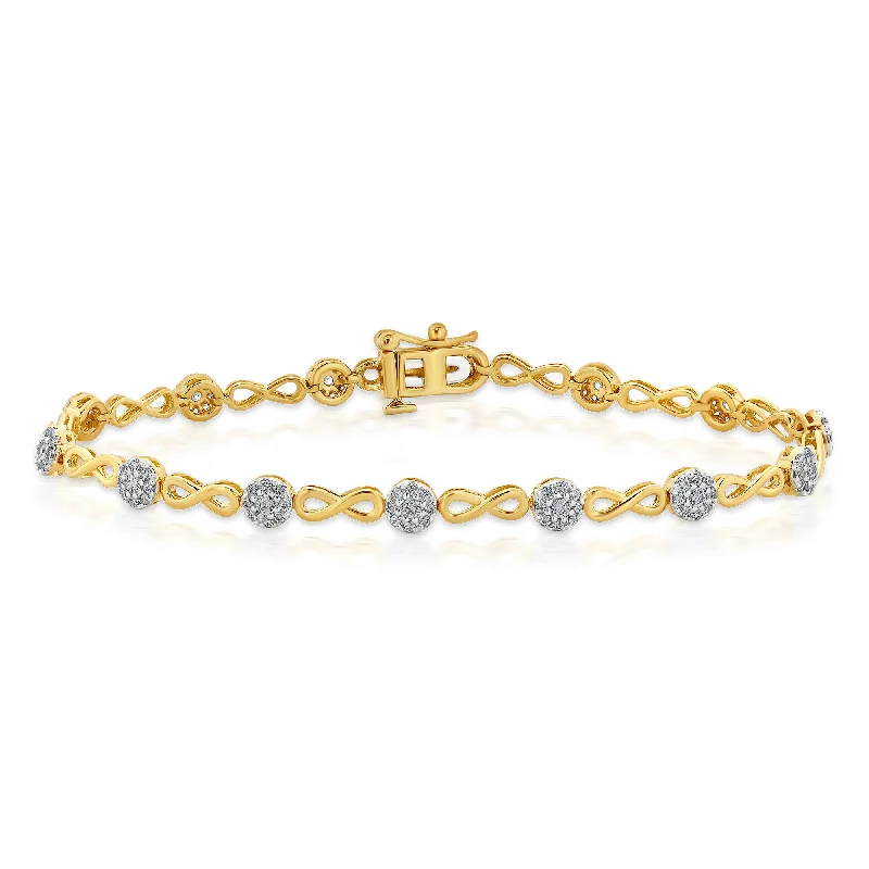 Fashionable bracelets for women -10K 1.00ct Diamond Bracelet