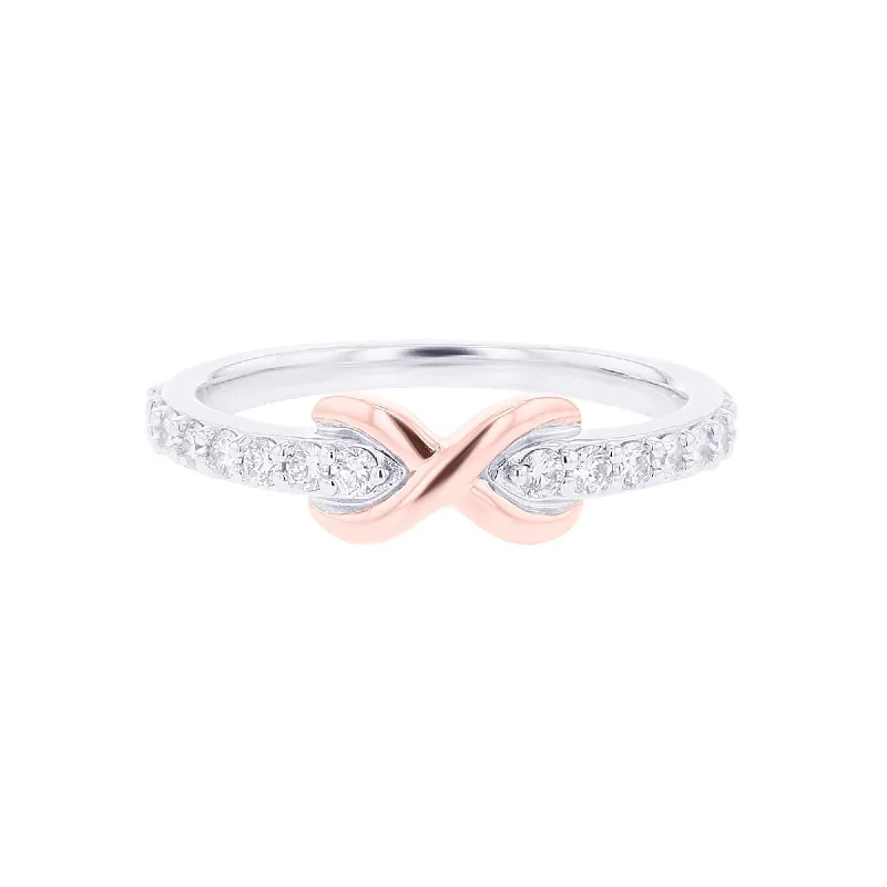 Vintage engagement rings for women -Aria Infinity Diamond Ring