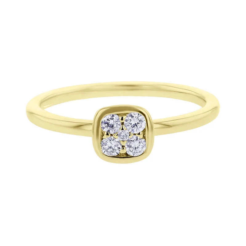 Gold engagement rings for women -Love and Devotion Diamond Ring