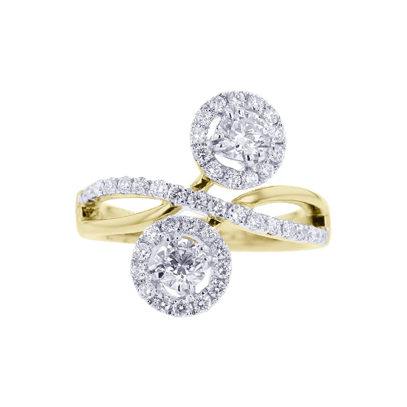 Platinum engagement rings for women -Chateau Diamond Ring