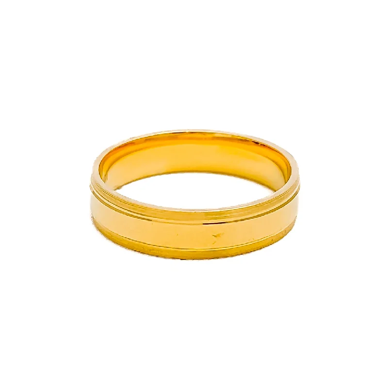 Simple gold rings for women -Opulent Gleaming 22k Gold Band