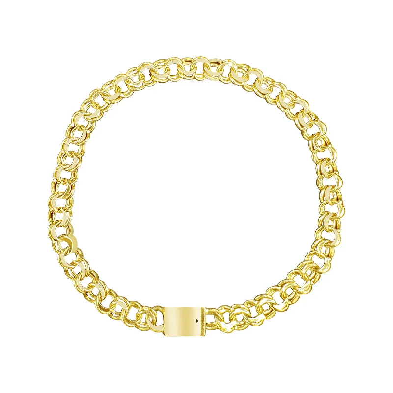 Bridal bracelets for women -10K Yellow Gold Chino Link Bracelet