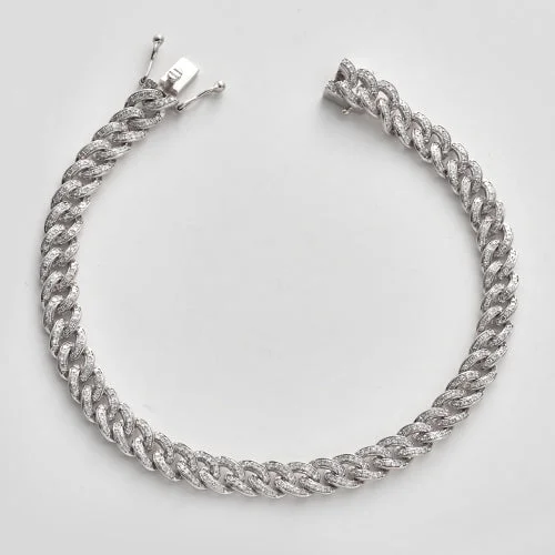 Bangles for women -14KW 1.80CTW DIAMOND MIAMI CUBAN BRACELET