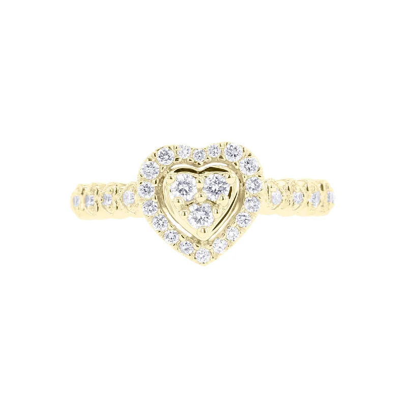 Women's engagement rings online shop -Mila Heart Diamond Ring