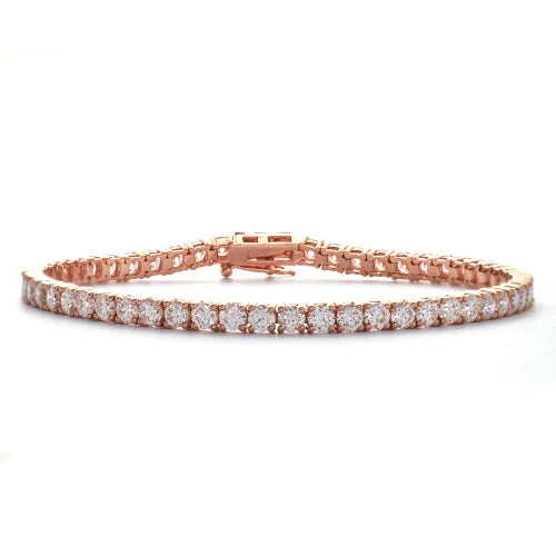 Unique diamond bracelets for women -14KR 3.21CTW DIAMOND TENNIS BRACELET