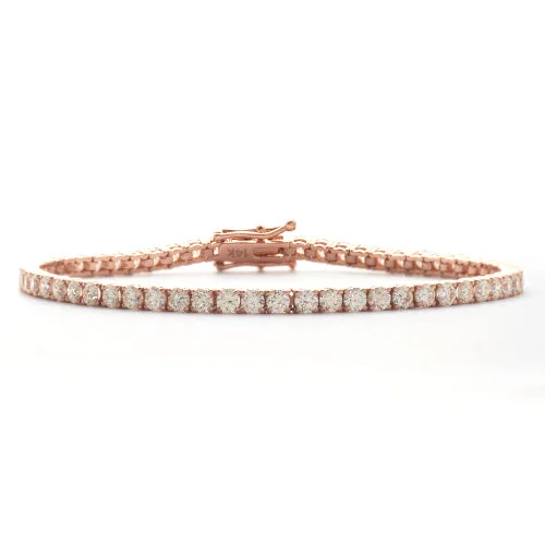 Crystal bangles for women -14KR 5.00CTW DIAMOND TENNIS BRACELET