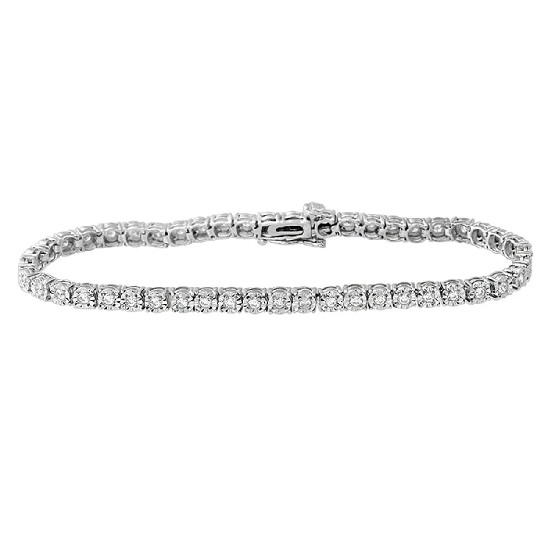 Tennis bangles for women -10K 1.00ct Diamond Tennis Bracelet