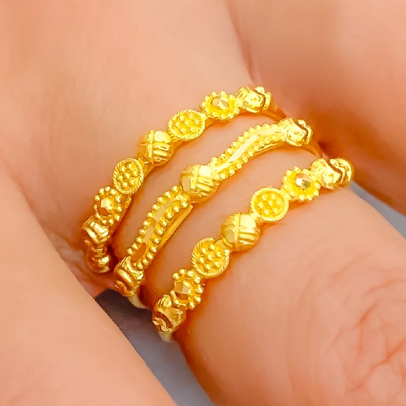 Women's rings online shop -Upscale Ethereal 22K Gold Spiral Ring