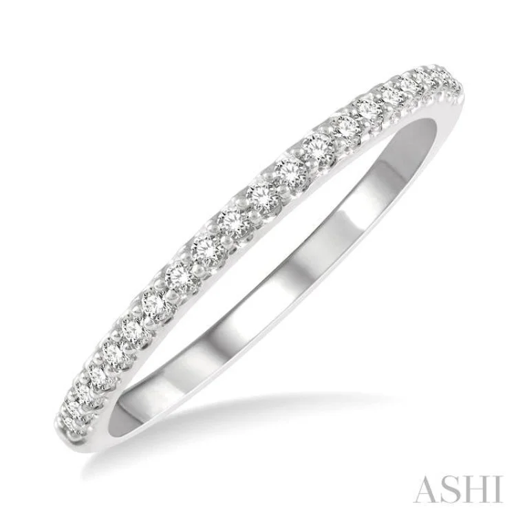 Twisted rings for women -.20CTRDDM WED BAND WG 14K-H*